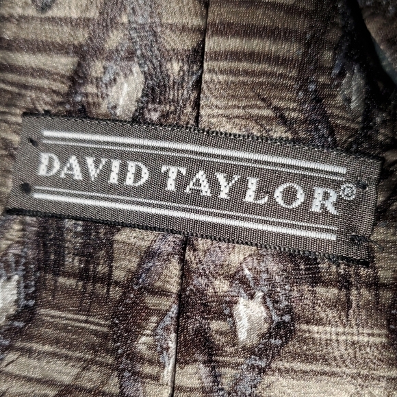 Brown / Tan Patterned Tie New - Picture 4 of 6